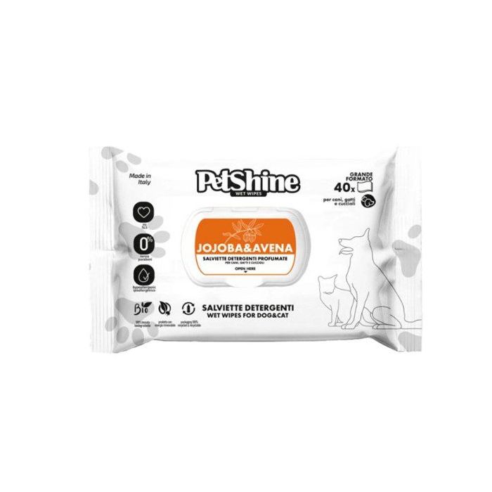 PetShine Vlažne Maramice Jojoba Avena 40 kom