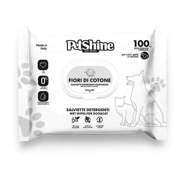 PetShine Vlažne Maramice Fiori di Cotone  100kom