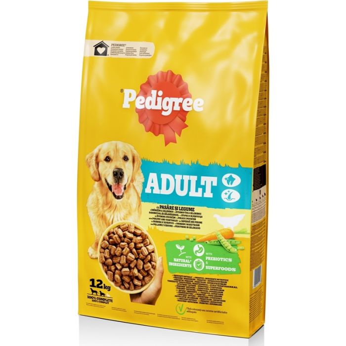 Pedigree Adult Briketi Živina i Povrće 12kg