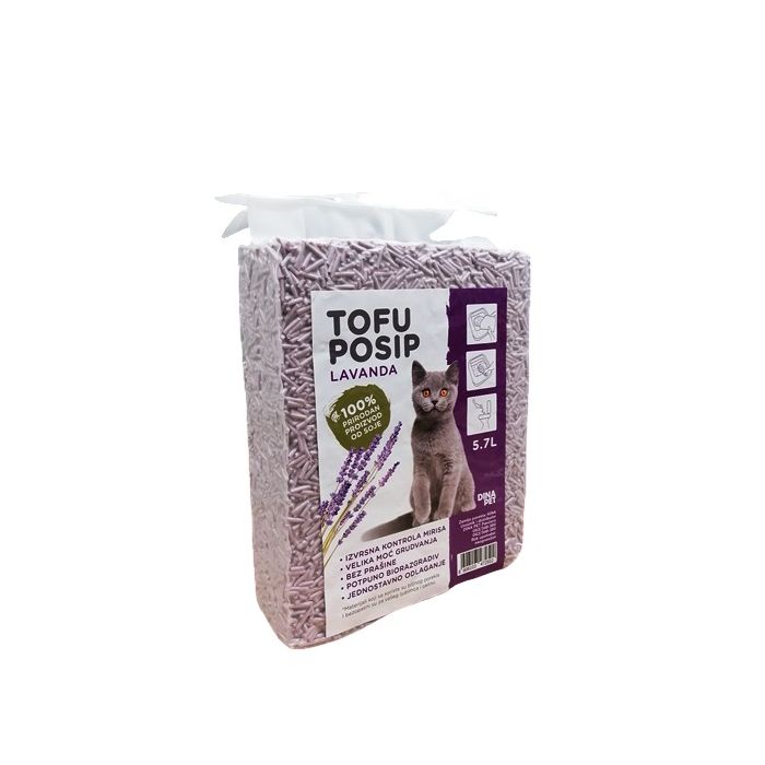Dina Pet Tofu Posip Lavanda 5,7L