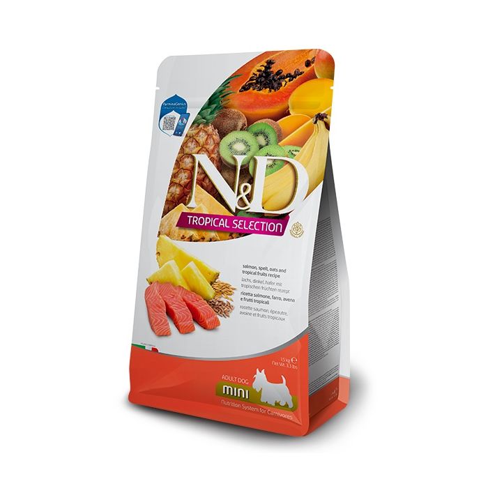 N&D Tropical Adult Dog Mini Salmon 1,5kg