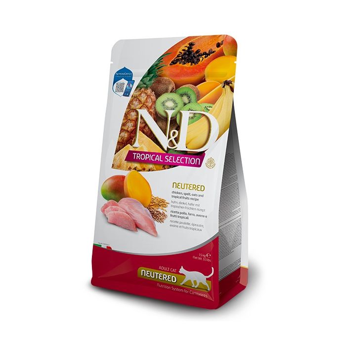 N&D Tropical Neutered Cat Chicken 300g