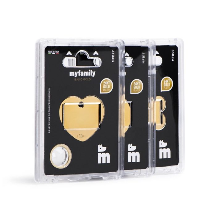 MyFamily Basic Privezak Veliko Srce Pozlaćeni Mesing 37x 32mm