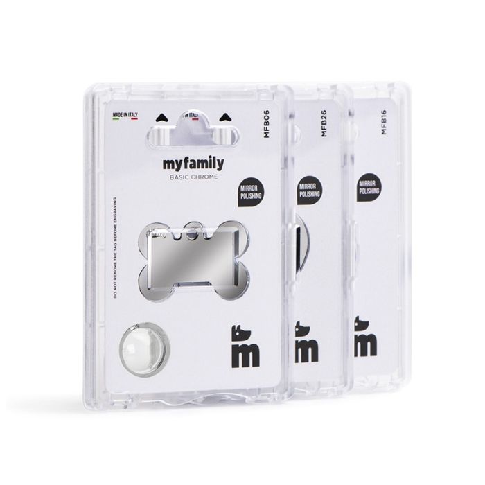 MyFamily Basic Privezak Xl Koska Hromirani Mesing 48x31mm