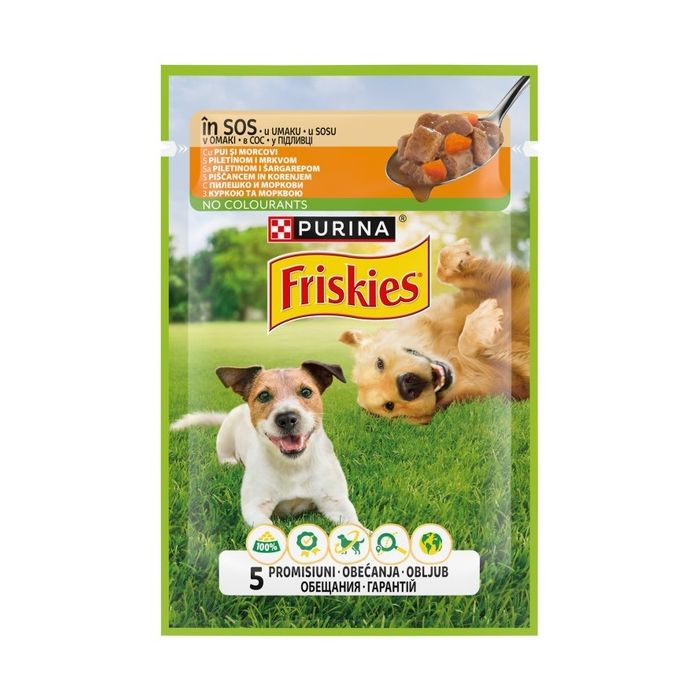 Friskies Dog Adult Piletina i Šargarepa u Sosu 85g