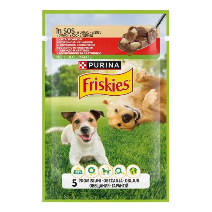 Friskies Dog Adult Govedina i Krompir u Sosu 85g