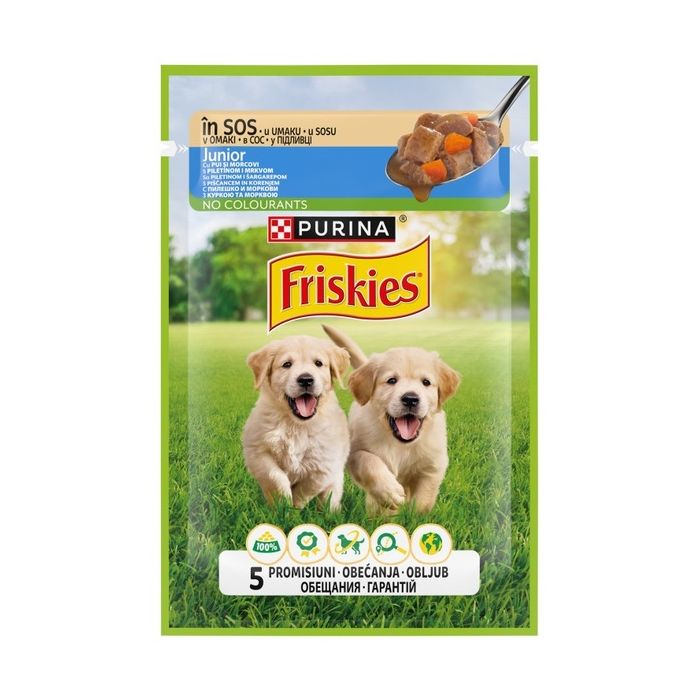 Friskies Dog Junior Piletina i Šargarepa u Sosu 85g
