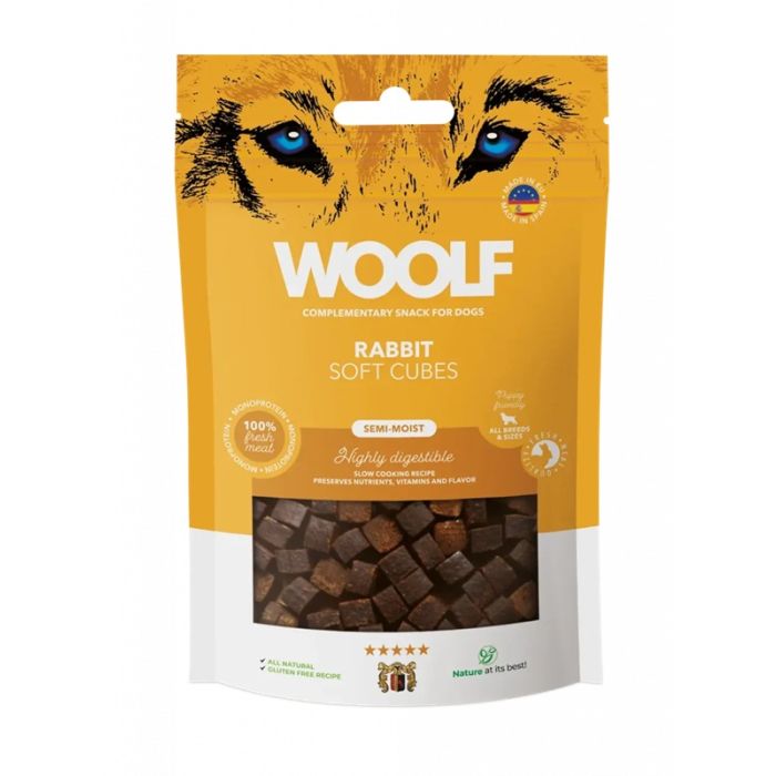 Woolf Soft Cubes Zečetina (monoprotein) 100g