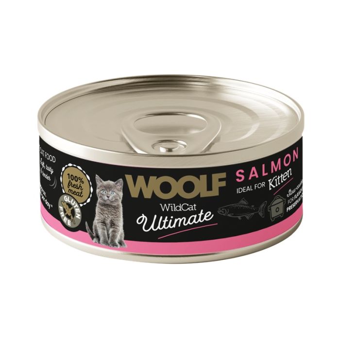 Woolf Wildcat Ultimate Pašteta Za Mačiće Losos 85g
