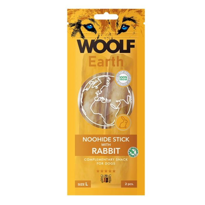 Woolf Earth Noohide L Štapići Sa Zečetinom 85g