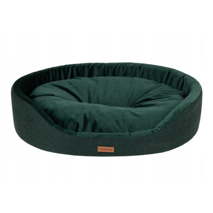 Amiplay Siena Ovalni Krevet M Zeleni 52x44x14cm