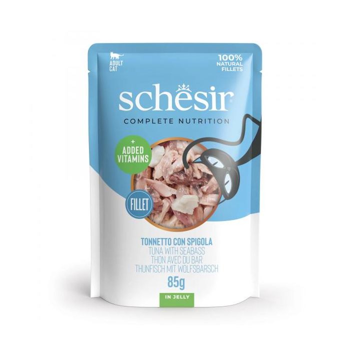 Schesir Cat Tunjevina i Brancin u Želeu Sos 85g
