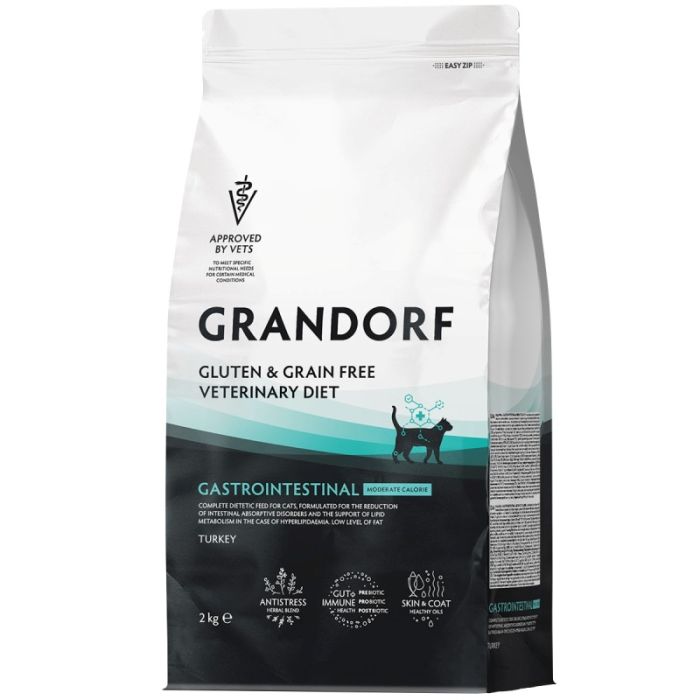 Grandorf Vet Cat Gastrointestinal Ćuretina Moderate Calorie 2kg