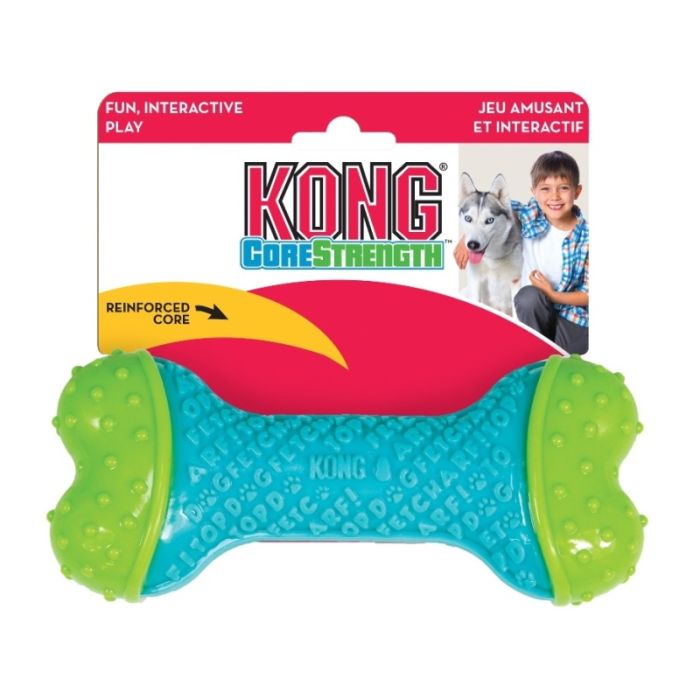 Kong Igračka Gumena Koska Tvrda Tirkizna S/M 14x6x3,5cm