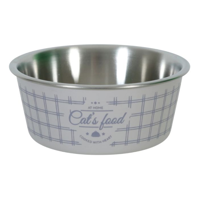 574371ROS Zolux Inox Činija za Hranu za Mačke Roze 400ml