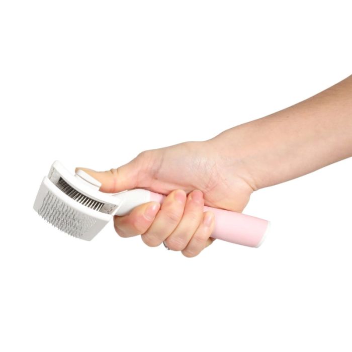 550005 Zolux Anah Četka za Mačke na Uvlačenje sa Mekanim Čekinjama M 9,2x5x17,5cm