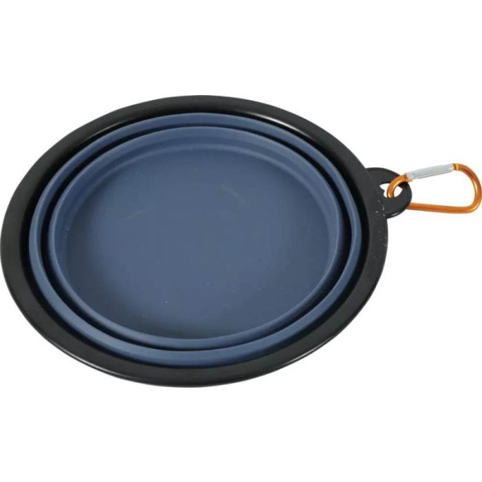 474243BLE Zolux Bivouak Sklopiva Putna Posuda za Vodu i Hranu Plava 450ml