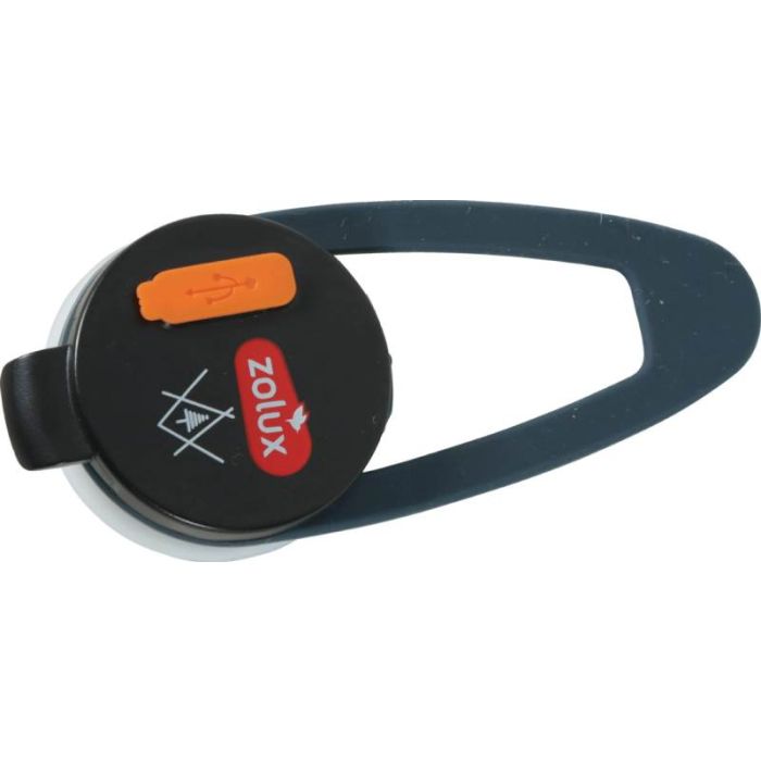 466800BLE Zolux Bivouak Svetleći USB Privezak za Ogrlicu Plavi