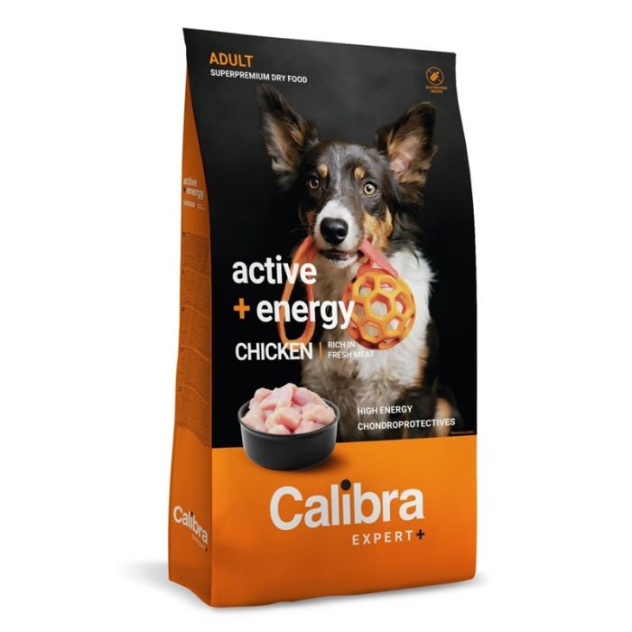 Calibra Dog Expert+ Adult Active & Energy Piletina 12kg