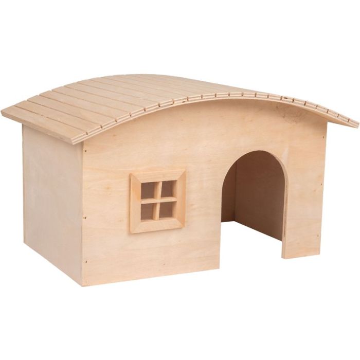 Flamingo Soby Natural Drvena Kućica za Glodare M 33,5x21,5x19cm
