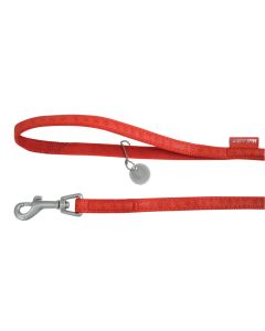 522 015RO Zolux Povodac Mac Kožni 15mm/1,2m Crveni