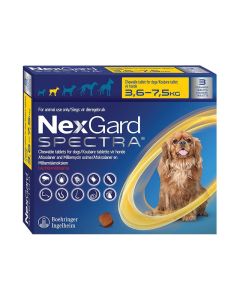 NexGard Spectra za Pse 3,6-7,5kg / 1 kom.