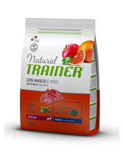 Trainer Natural Dog Medium Adult Govedina i Pirinač 3kg