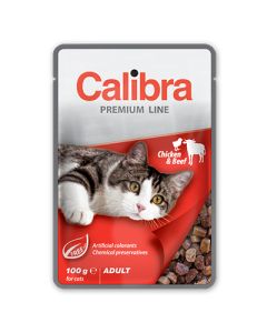 Calibra Cat Premium Adult Kesica Piletina i Govedina 100g