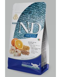 N&D Ocean Cat Codfish, Spelt, Oats & Orange 300g