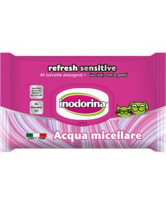 Inodorina Vlažne Maramice Refresh Sensitive Micelarna Voda 40 kom.