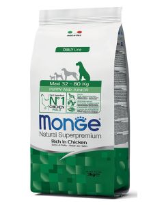 Monge Maxi Puppy and Junior Piletina 3kg