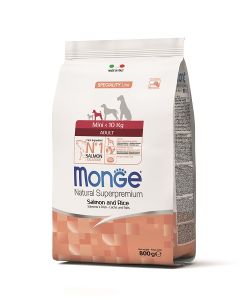 Monge Mini Adult Losos i Pirinač 800g