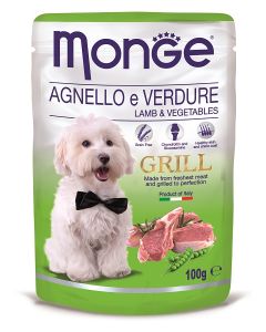 Monge Grill Kesica Jagnjetina i Povrće 100g