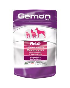 Monge Gemon Dog Adult Kesica Govedina i Šunka 100g