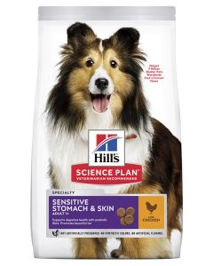 Hill's Sensitive Stomach & Skin Adult Medium Piletina 14kg