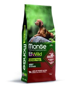 Monge BWild Grain Free Jagnjetina sa Krompirom i Graškom 12kg
