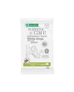 Nature's Protection White Dogs Grain Free Poslastica Hypoallergenic Dental Bela Riba 150g