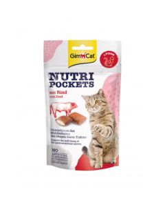 GimCat Nutri Pockets Govedina i Malt 60g
