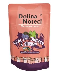 Dolina Noteci Superfood Cat Adult Teletina, Jastog I Škampi 85g