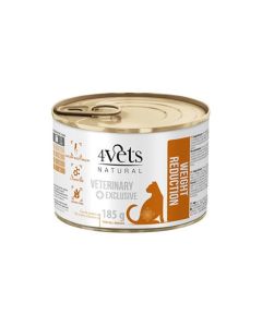 4Vets Natural Cat Veterinarska Dijeta Weight Reduction 185g