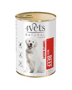 4Vets Natural Complete Dog Govedina 400g