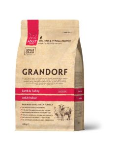 Grandorf Cat Adult Indoor Jagnjetina & Ćuretina 400g