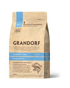 Grandorf Cat Adult Skin & Care Bela Riba 400g