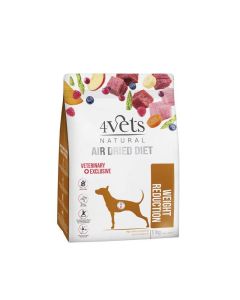 4Vets Natural Dog Sušena Veterinarska Dijeta Weight Reduction 1kg
