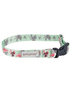 Amiplay Be Happy Podesiva Ogrlica M Flamingo 25-40cm x 2cm