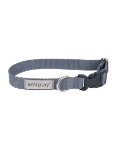Amiplay Samba Ogrlica XS Siva 18-30cm x 1cm