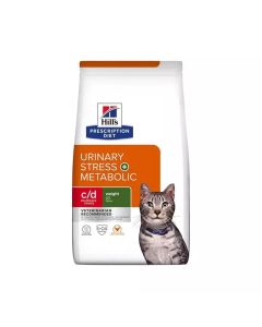 Hill’s Cat Urinary Stress + Metabolic c/d Piletina 1,5kg
