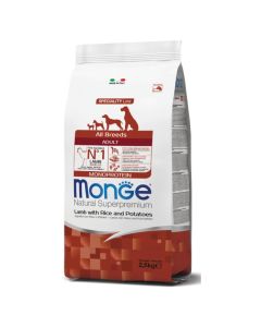 Monge All Breeds Adult Jagnjetina, Pirinač i Krompir 2,5kg