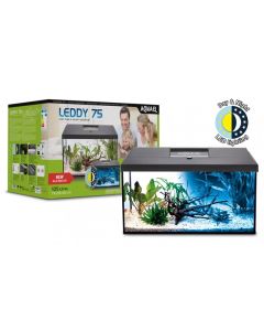 Aquael Akvarijum Set Leddy 75 D&N 2.0 Crni 105L / 75x35x40cm