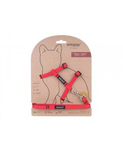 Amiplay Twist Am iPovodac za Mačke S Crveni 18-25cm / 26-42cm / 150x1cm